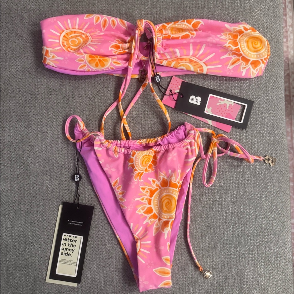 Blackbough Pink and Orange Bikini Set